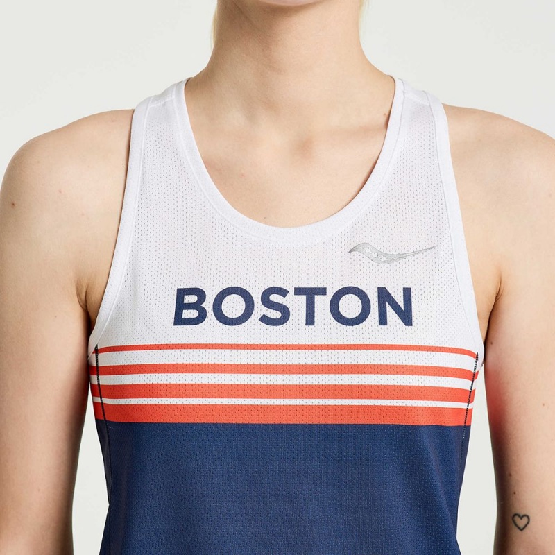 Saucony Boston Stopwatch Singlet Boston 2023 | 170823-RYW