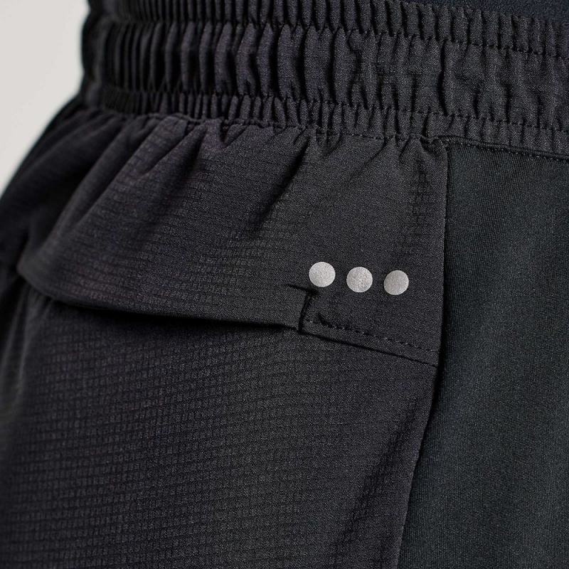 Saucony Boston Woven Pant Black | 639752-TKS