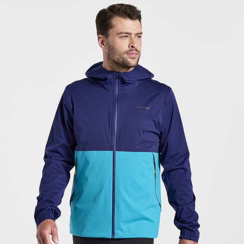 Saucony Boulder Drizzle Jacket Sodalite | 135076-DJB