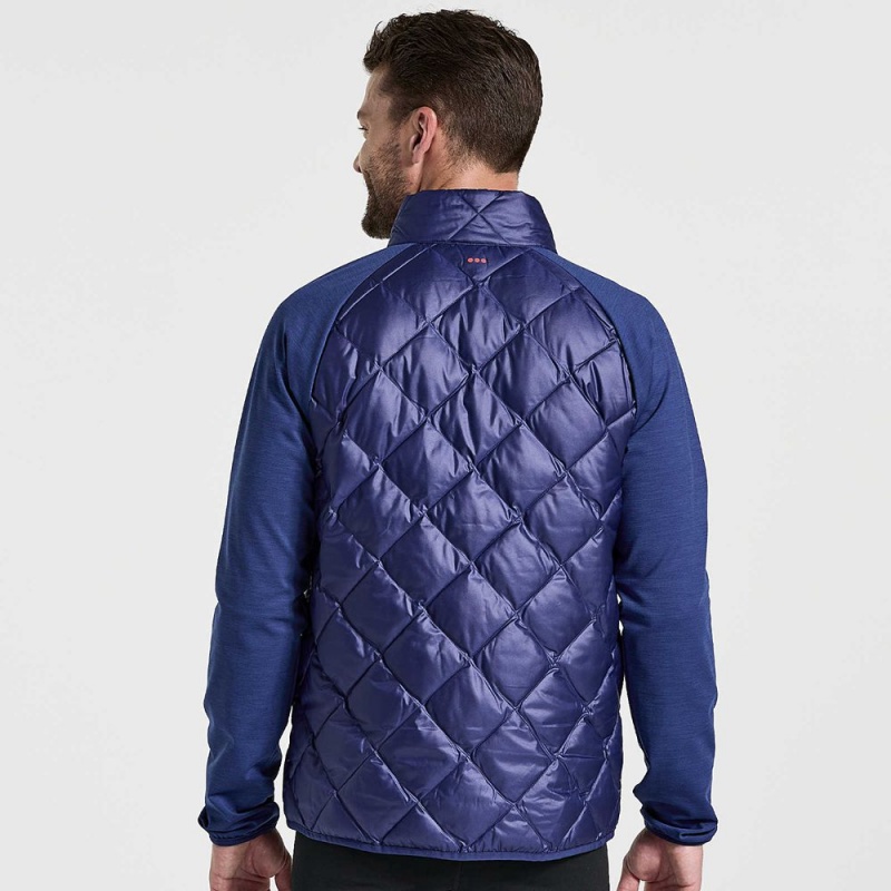 Saucony Boulder Oysterpuff Jacket Sodalite | 192784-CQY