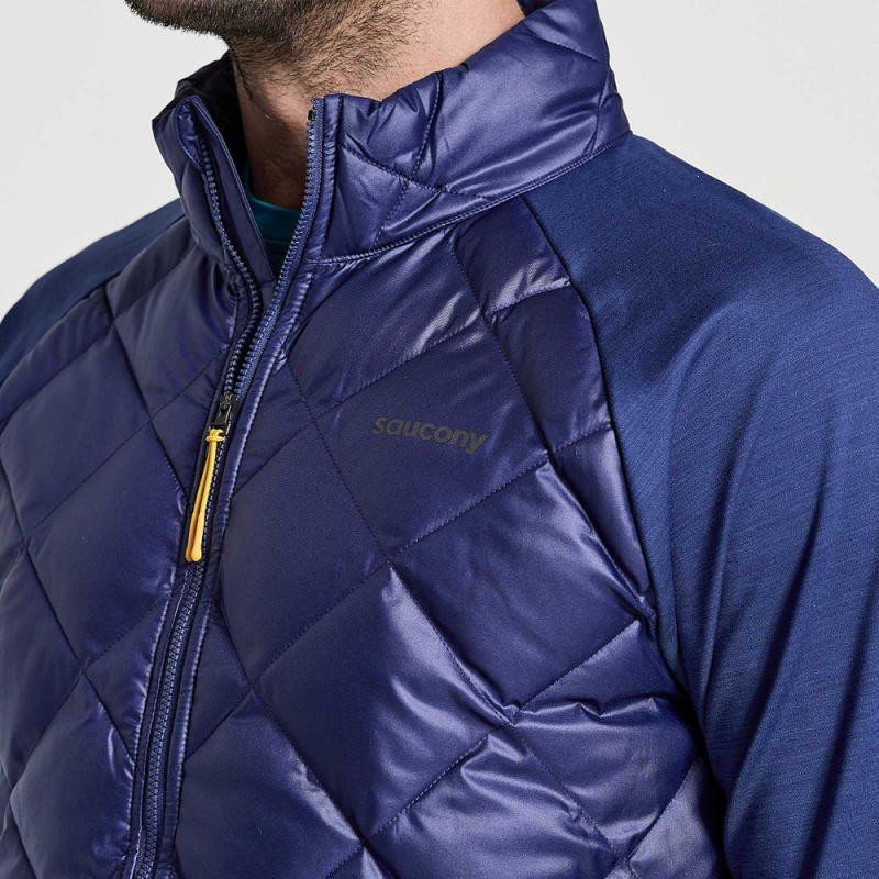 Saucony Boulder Oysterpuff Jacket Sodalite | 192784-CQY