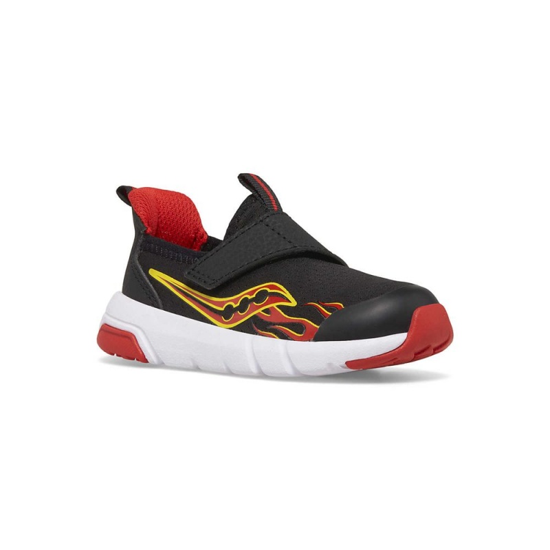 Saucony Breeze Slip On Jr. Sneaker Black/Red | 345016-UYO