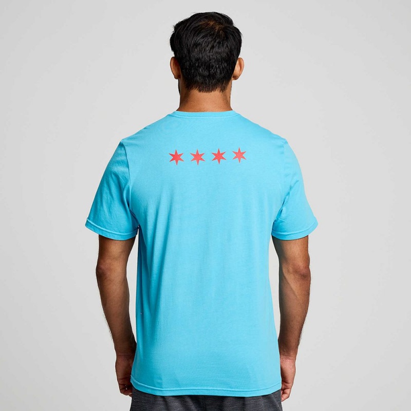 Saucony Chicago Rested T-Shirt Chicago 2023 | 760491-YUH