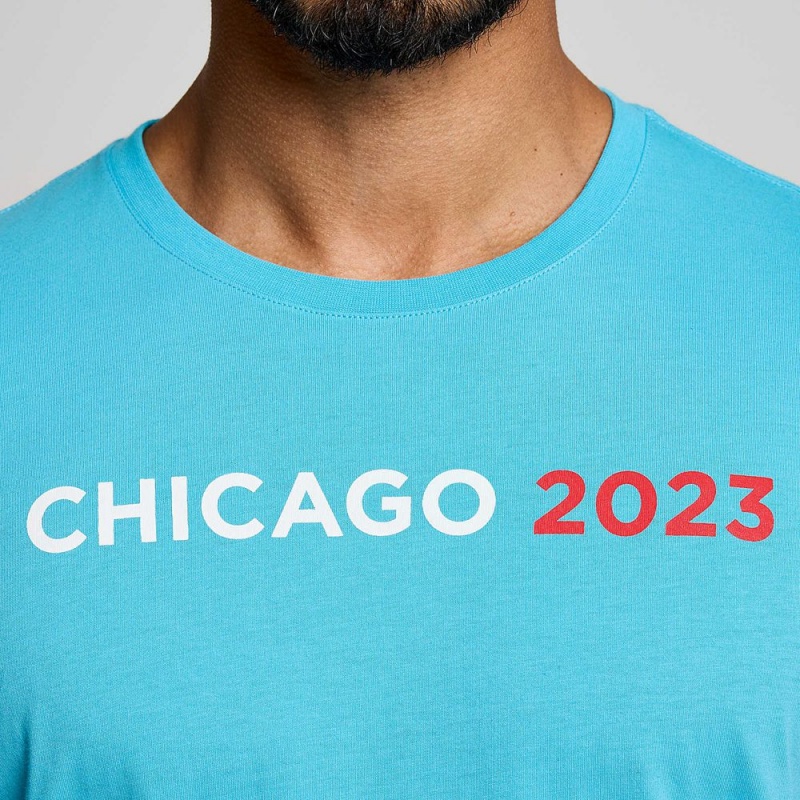 Saucony Chicago Rested T-Shirt Chicago 2023 | 760491-YUH