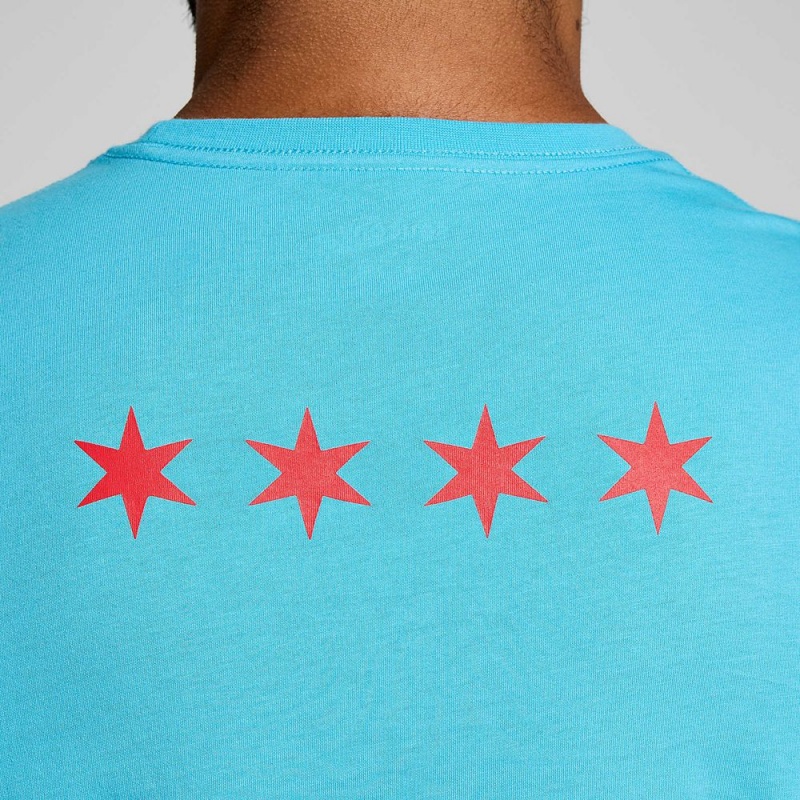 Saucony Chicago Rested T-Shirt Chicago 2023 | 760491-YUH