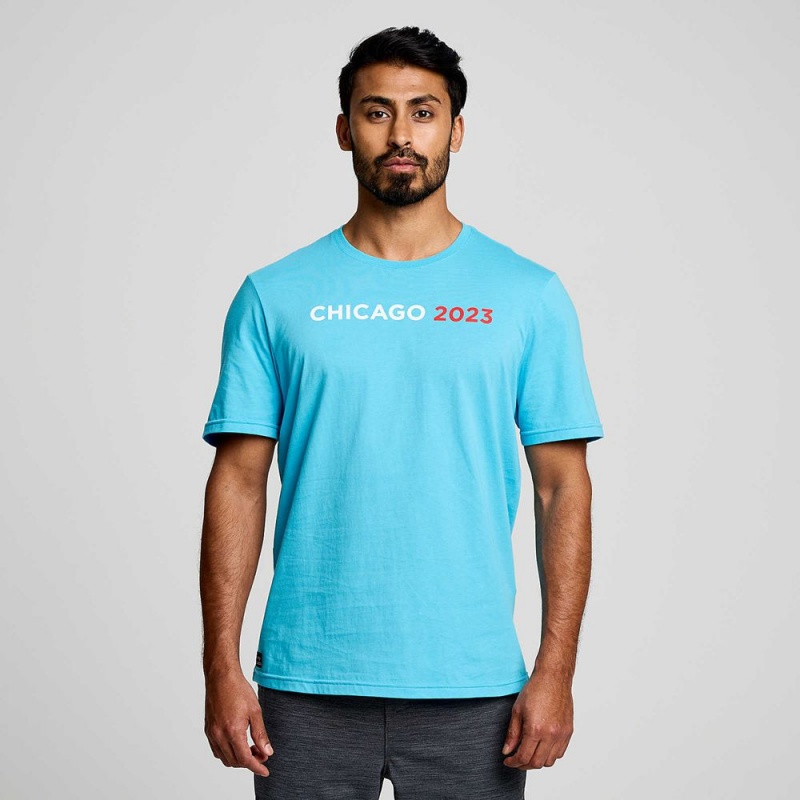 Saucony Chicago Rested T-Shirt Chicago 2023 | 760491-YUH