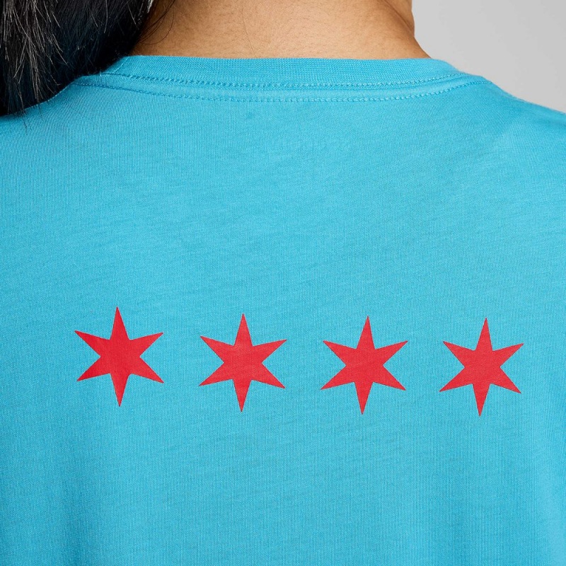 Saucony Chicago Rested T-Shirt Chicago 2023 | 680192-SEW