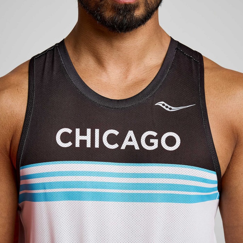 Saucony Chicago Stopwatch Singlet Chicago 2023 | 945680-YAI