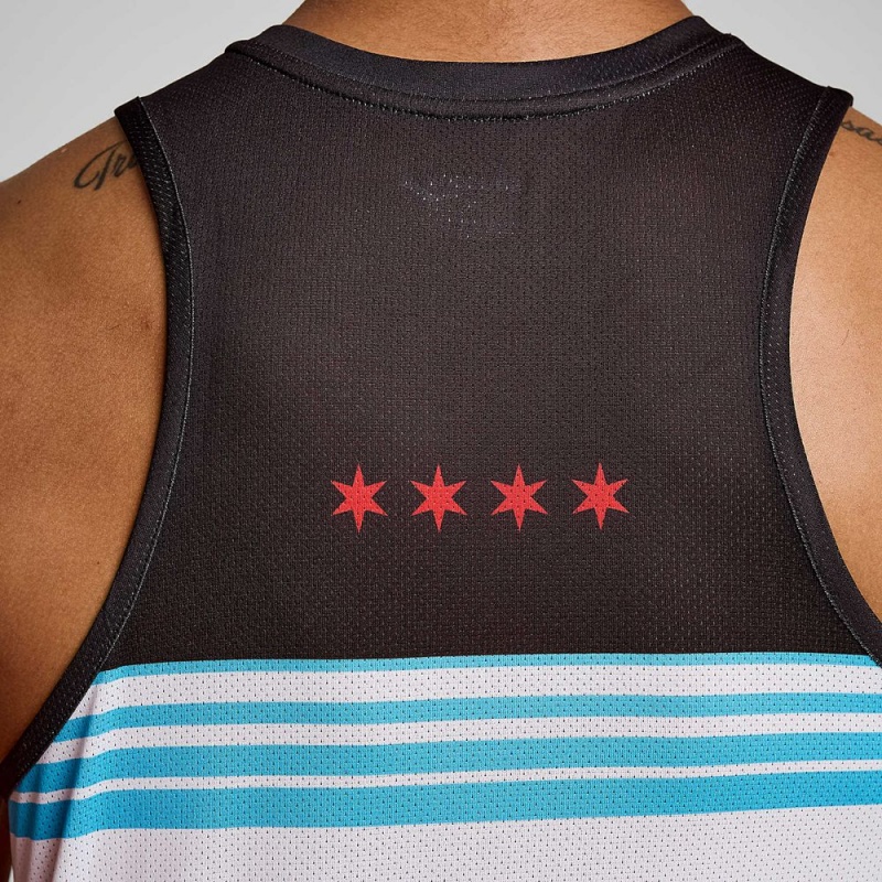 Saucony Chicago Stopwatch Singlet Chicago 2023 | 945680-YAI