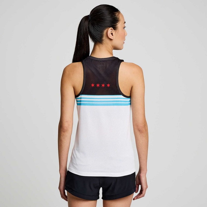 Saucony Chicago Stopwatch Singlet Chicago 2023 | 498673-AXH