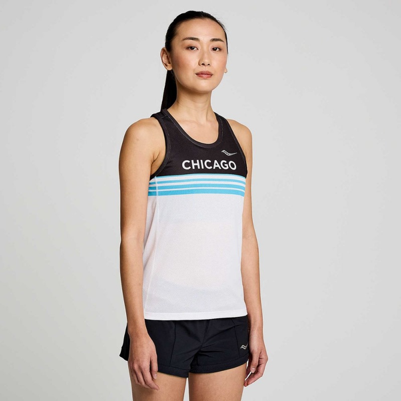 Saucony Chicago Stopwatch Singlet Chicago 2023 | 498673-AXH