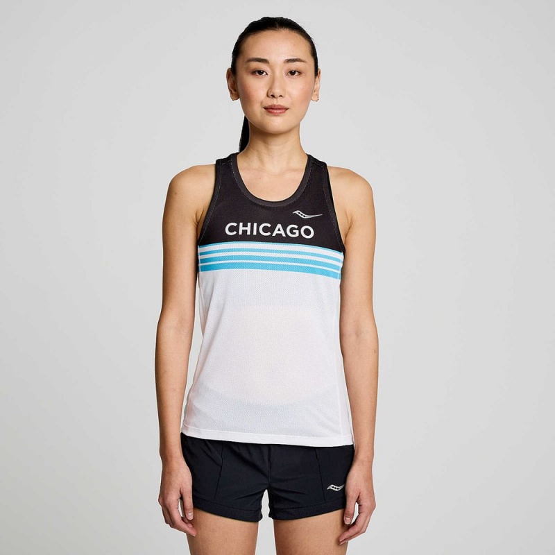 Saucony Chicago Stopwatch Singlet Chicago 2023 | 498673-AXH