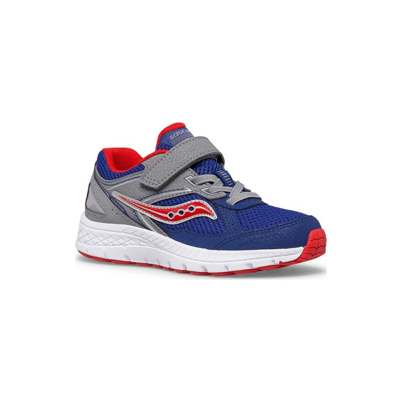 Saucony Cohesion 14 A/C Sneaker Navy/Red | 490615-BTJ