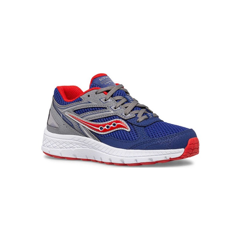 Saucony Cohesion 14 Lace Sneaker Navy/Red | 821459-RUB