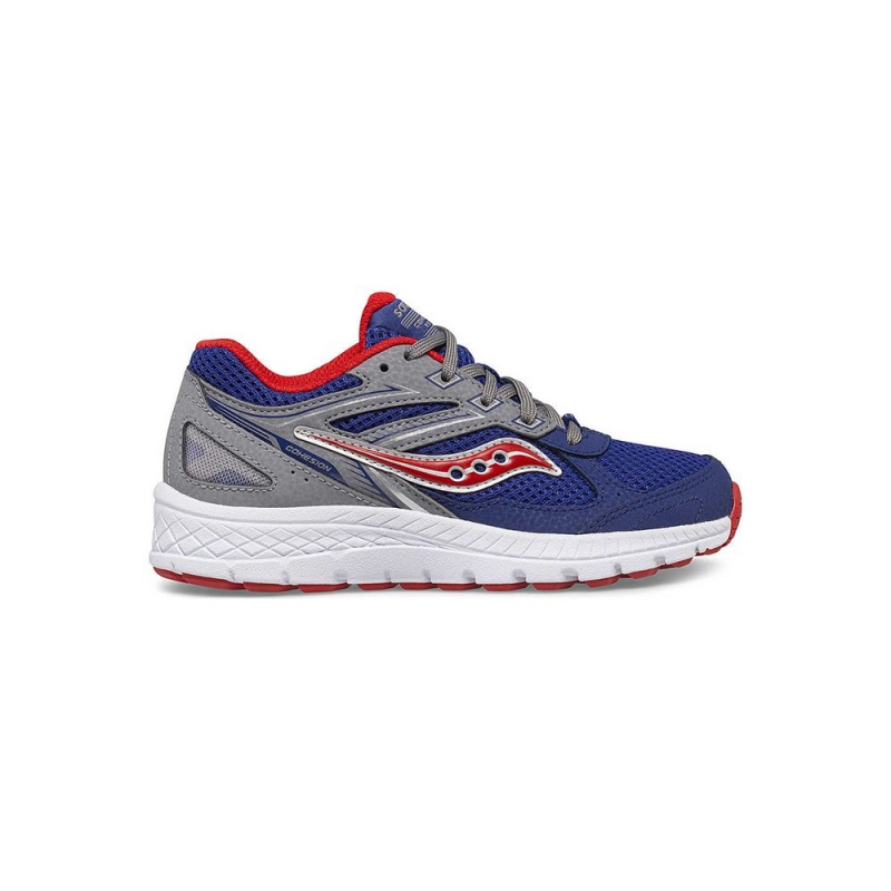 Saucony Cohesion 14 Lace Sneaker Navy/Red | 821459-RUB