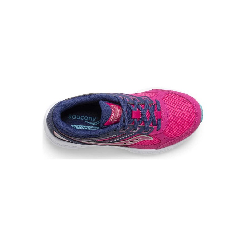 Saucony Cohesion 14 Lace Sneaker Pink/Navy | 423685-YVD