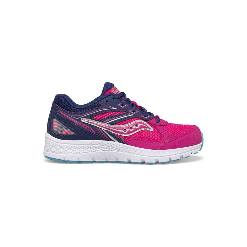 Saucony Cohesion 14 Lace Sneaker Pink/Navy | 423685-YVD