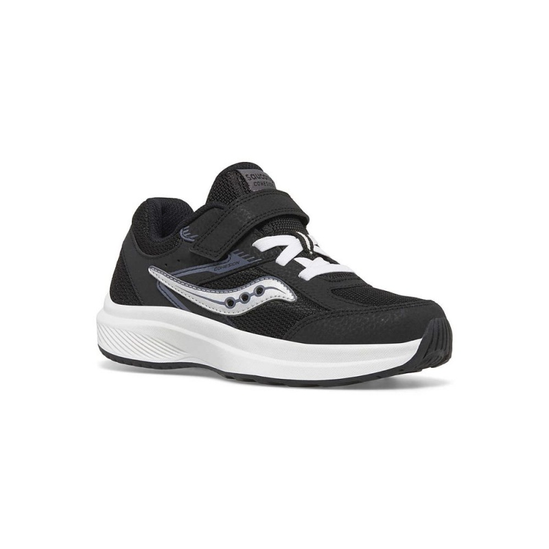 Saucony Cohesion Kdz A/C Sneaker Black/White | 928367-RIW