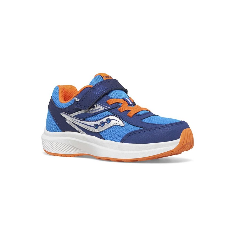 Saucony Cohesion Kdz A/C Sneaker Blue/Orange | 680741-CSW