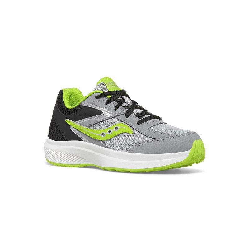 Saucony Cohesion Kdz Sneaker Black/Grey/Green | 748905-TFK