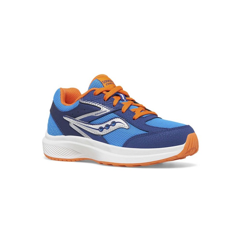 Saucony Cohesion Kdz Sneaker Blue/Orange | 018769-DVB