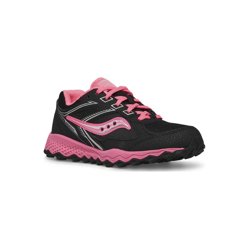 Saucony Cohesion Tr14 Lace Sneaker Black/Pink | 526109-JSH