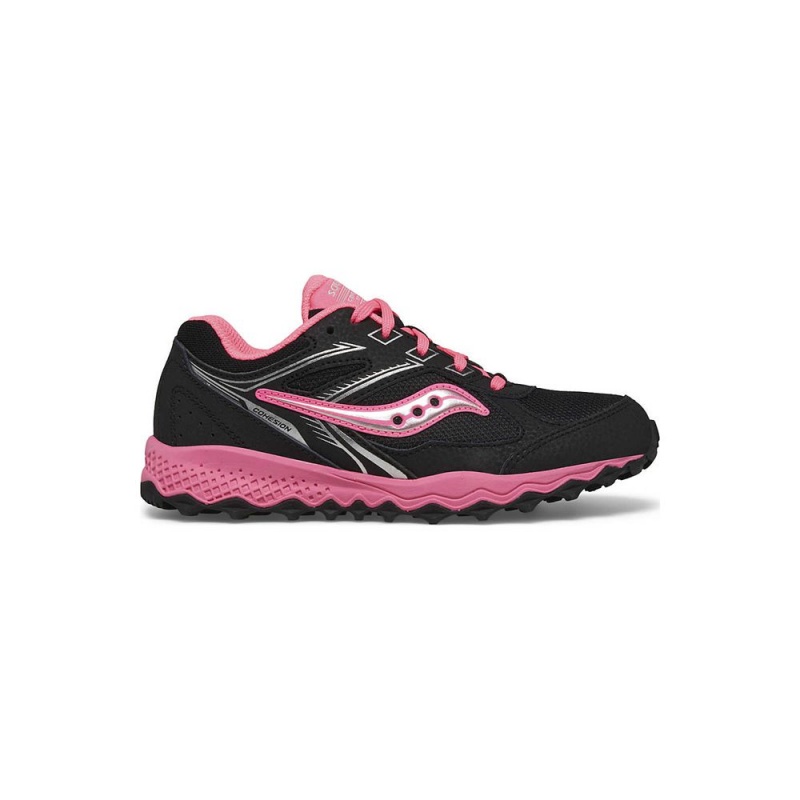 Saucony Cohesion Tr14 Lace Sneaker Black/Pink | 526109-JSH