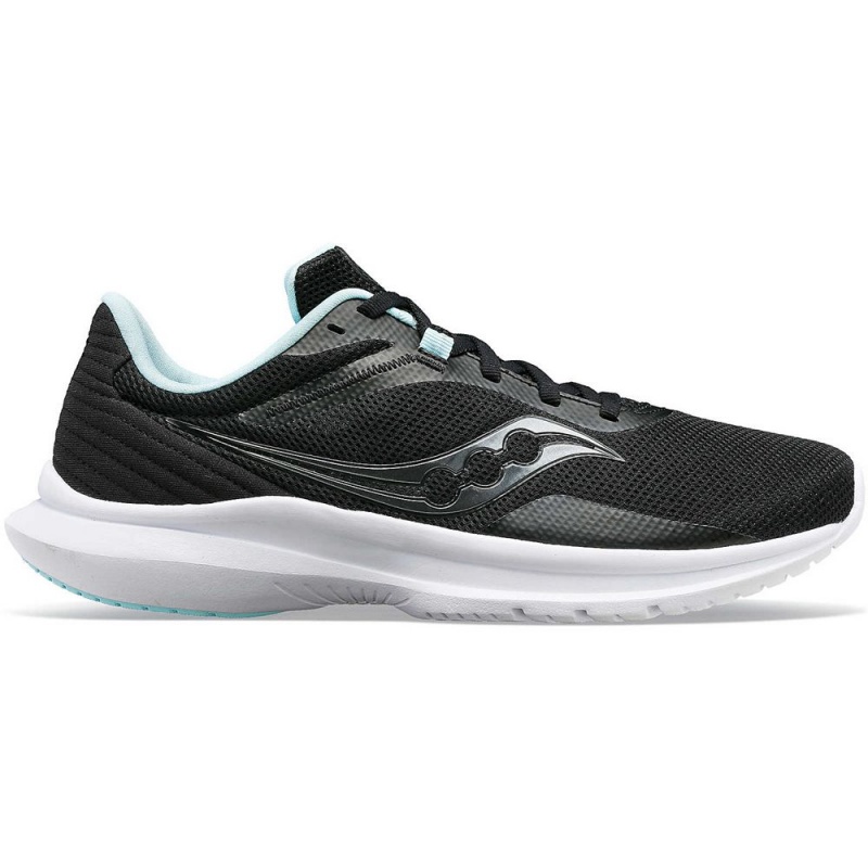 Saucony Convergence Black/Aqua | 062814-LCQ