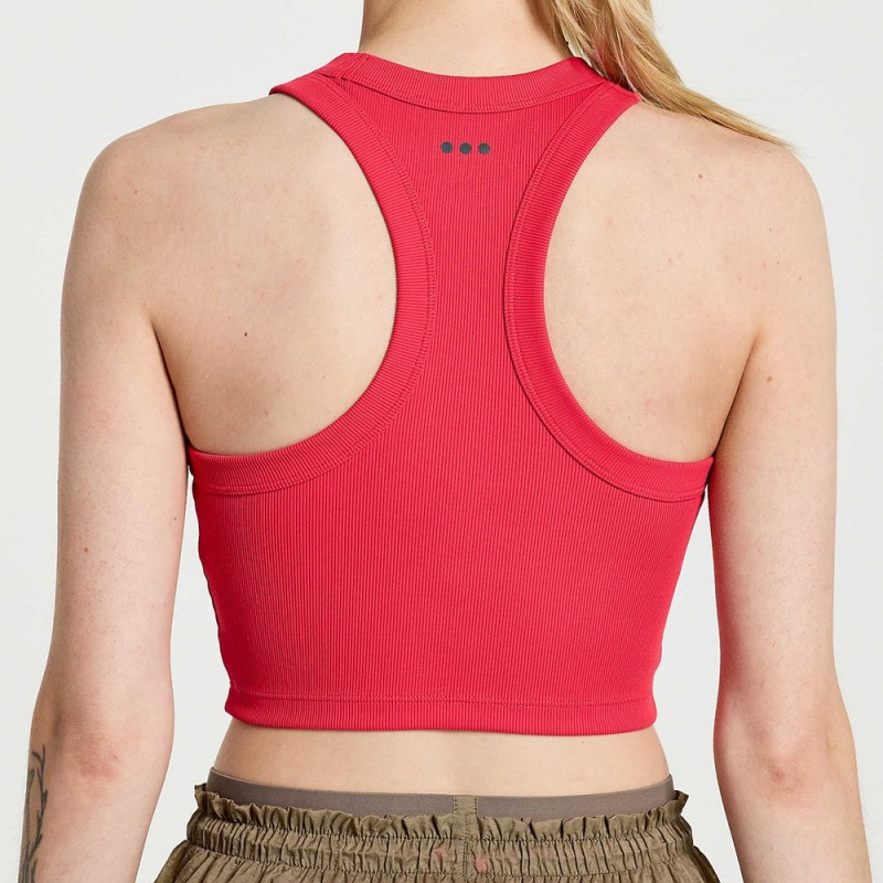 Saucony Elevate Crop Top Rose | 514987-OBR