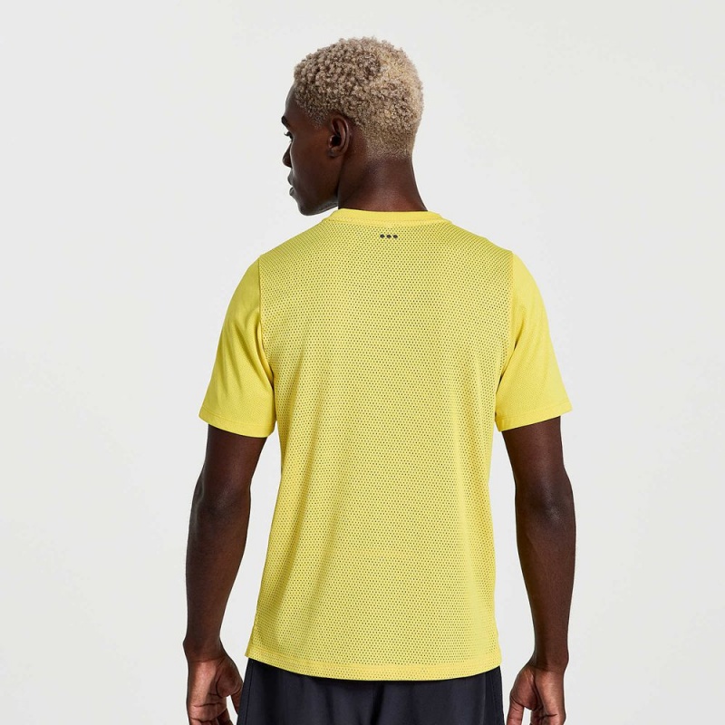 Saucony Elevate Short Sleeve Sulphur | 342760-CHL