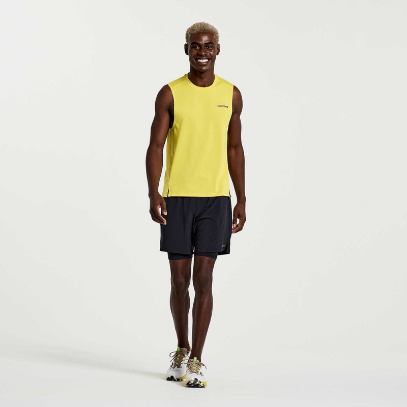 Saucony Elevate Sleeveless Sulphur | 397286-UJY