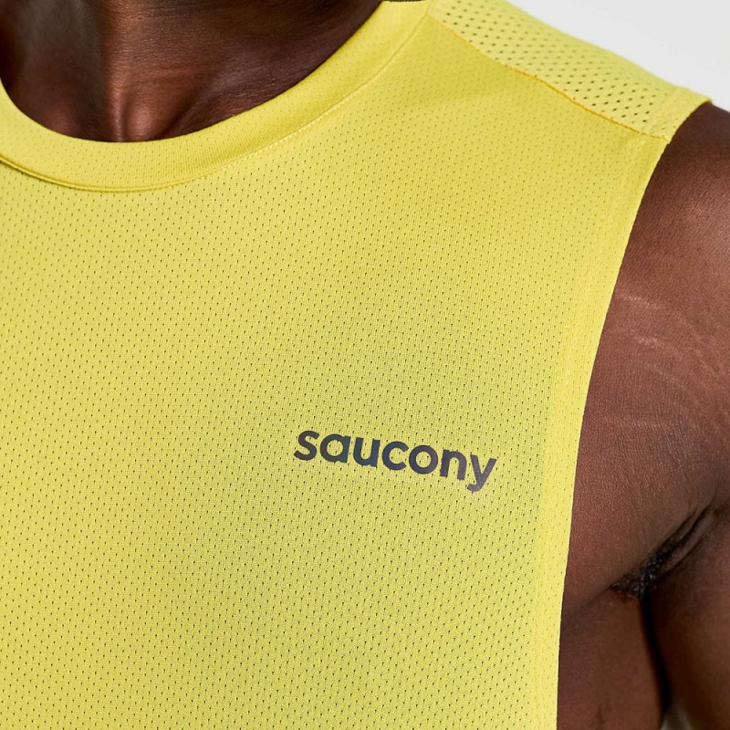 Saucony Elevate Sleeveless Sulphur | 397286-UJY