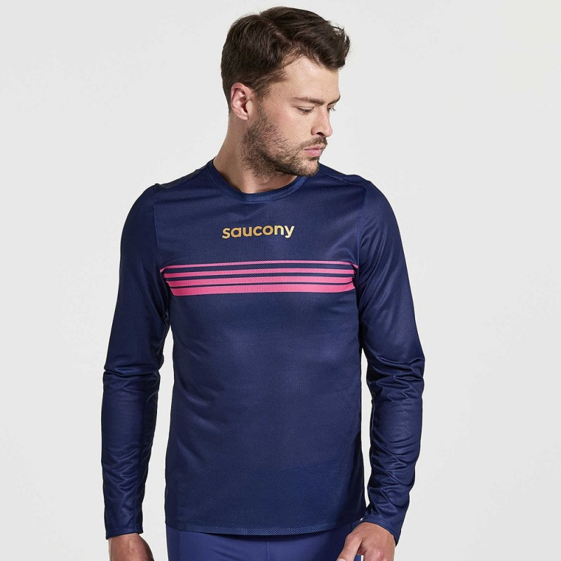 Saucony Elite Long Sleeve Sodalite | 350681-TUI