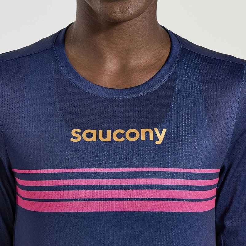 Saucony Elite Long Sleeve Sodalite | 845273-LVB