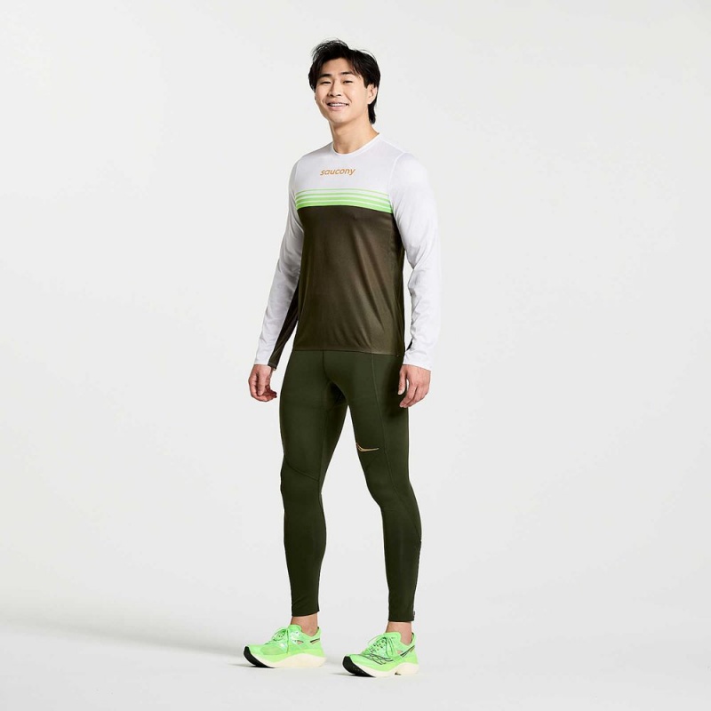 Saucony Elite Long Sleeve Umbra | 194358-GNH