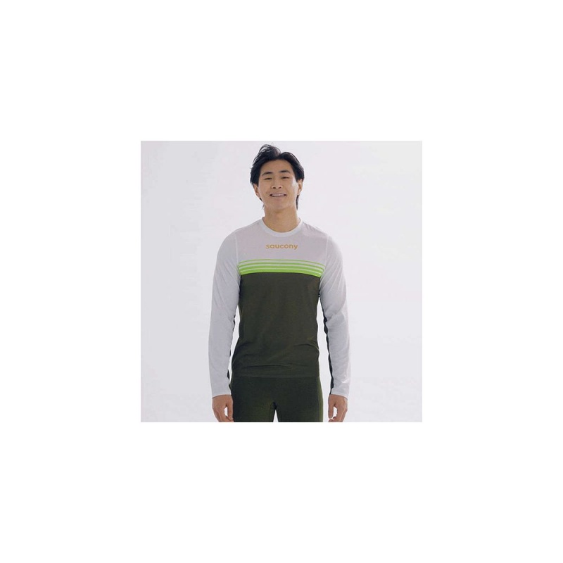 Saucony Elite Long Sleeve Umbra | 194358-GNH