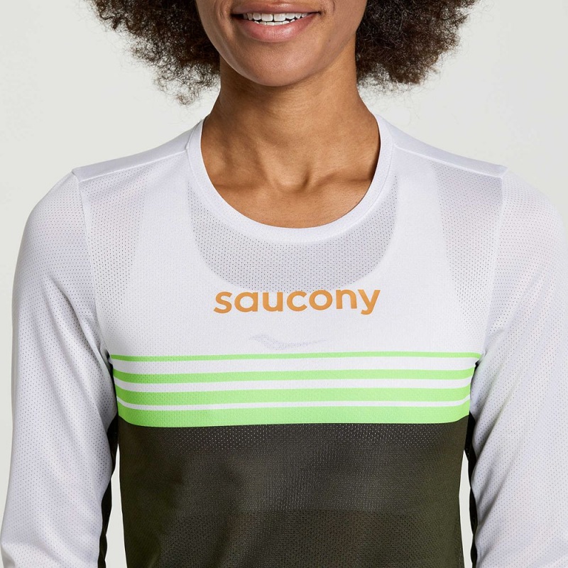 Saucony Elite Long Sleeve Umbra | 608743-WZD