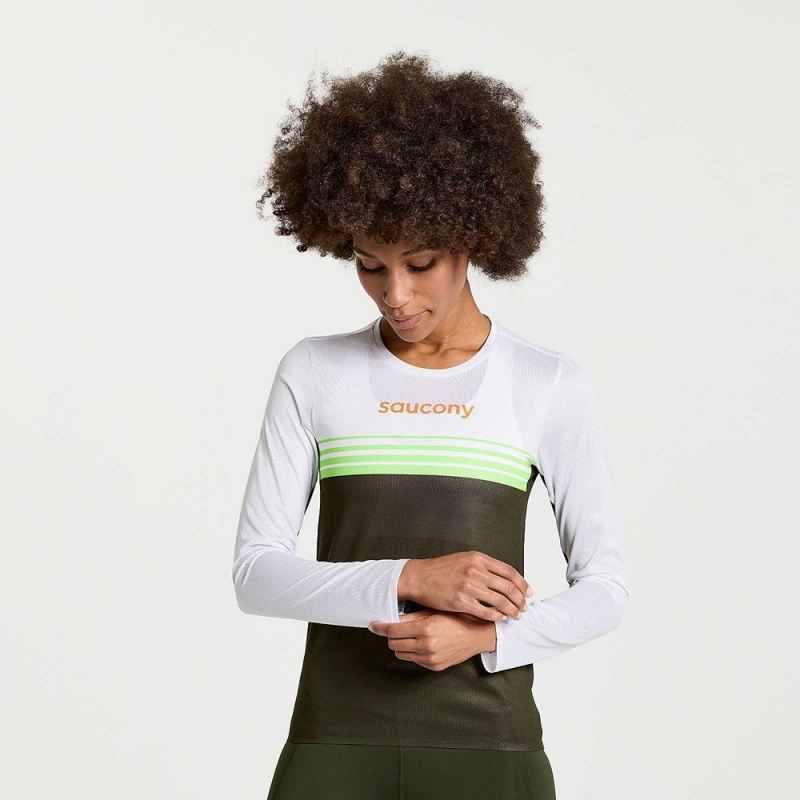 Saucony Elite Long Sleeve Umbra | 608743-WZD