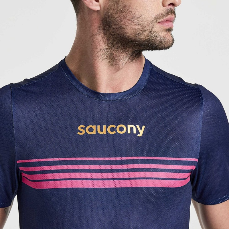 Saucony Elite Short Sleeve Sodalite | 294706-RWE