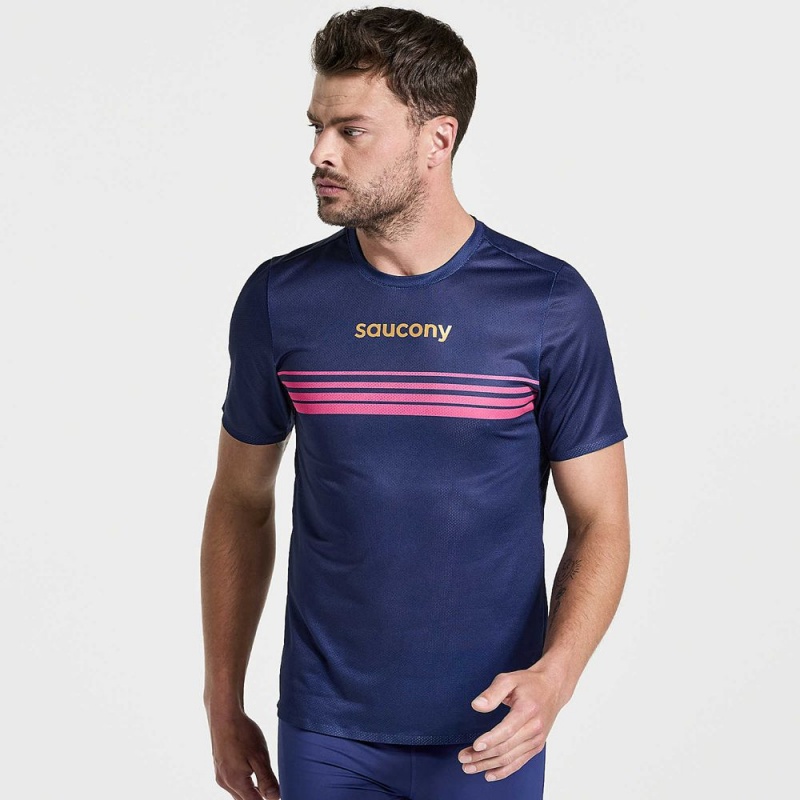 Saucony Elite Short Sleeve Sodalite | 294706-RWE