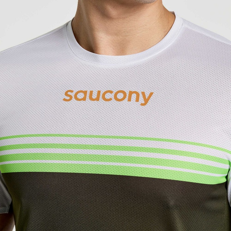 Saucony Elite Short Sleeve Umbra | 746128-UVR