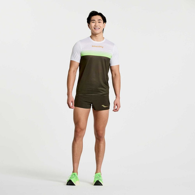 Saucony Elite Short Sleeve Umbra | 746128-UVR