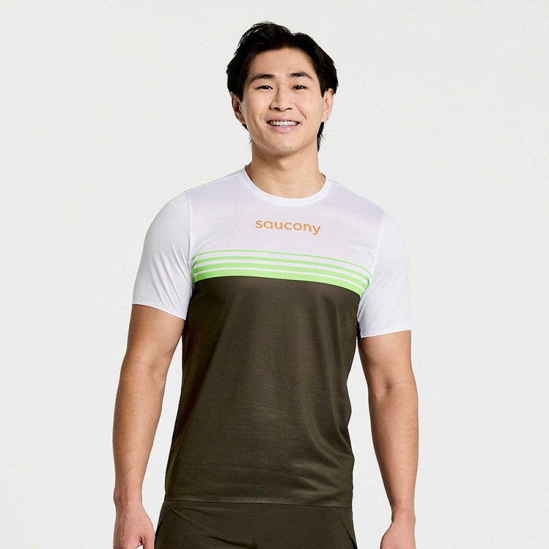 Saucony Elite Short Sleeve Umbra | 746128-UVR