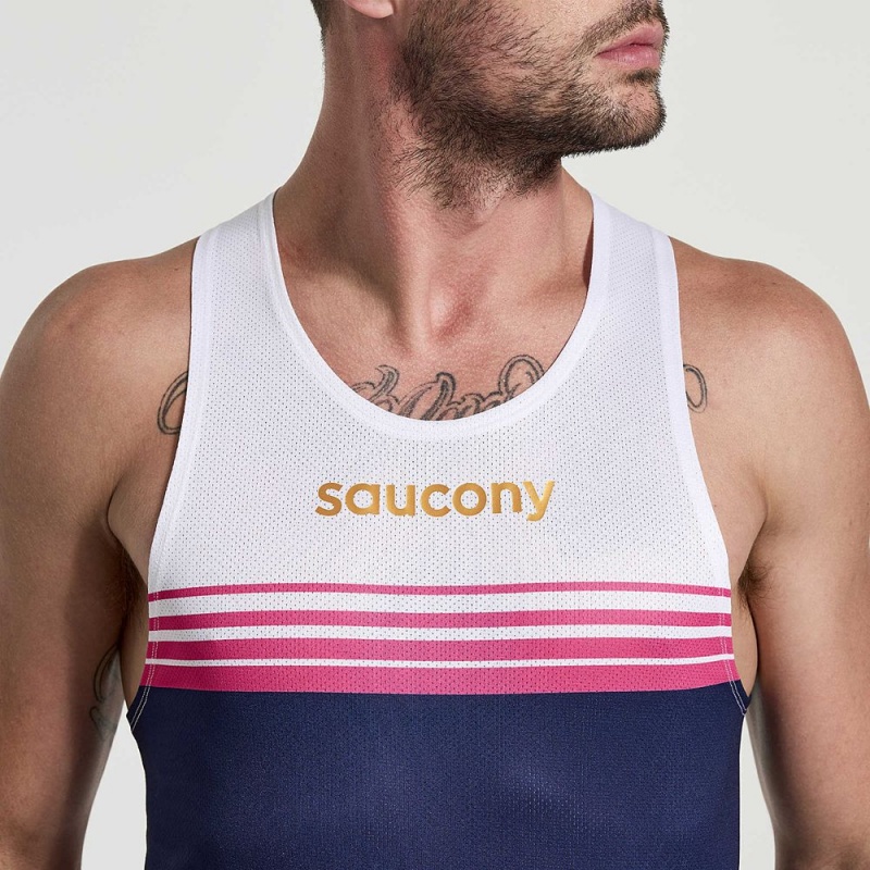 Saucony Elite Singlet Sodalite | 746321-PNS