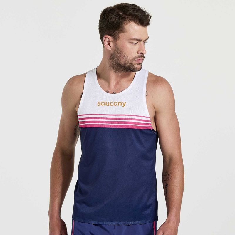 Saucony Elite Singlet Sodalite | 746321-PNS