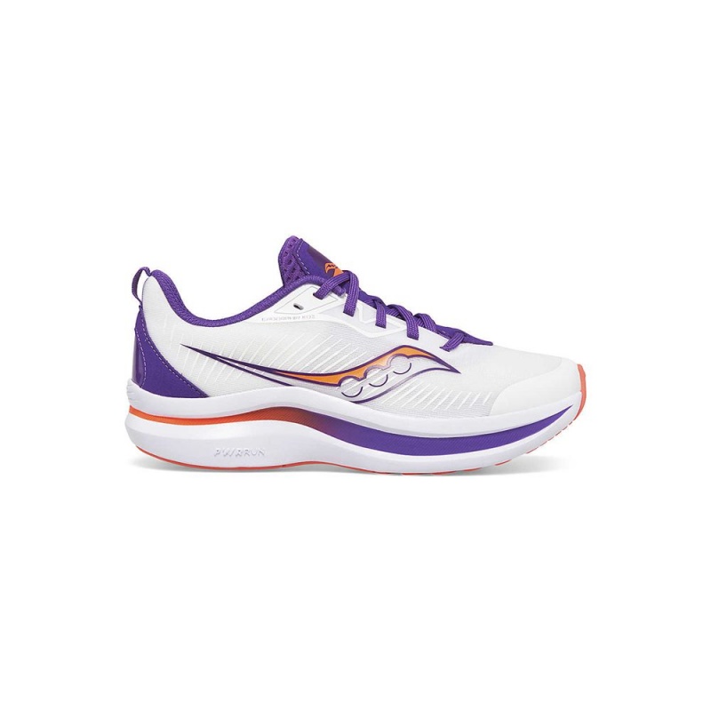 Saucony Endorphin Kdz Sneaker White/Purple | 832649-JXL