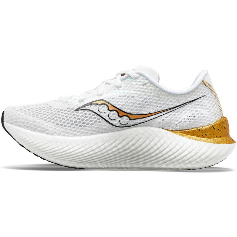 Saucony Endorphin Pro 3 White/Gold | 847192-YRV