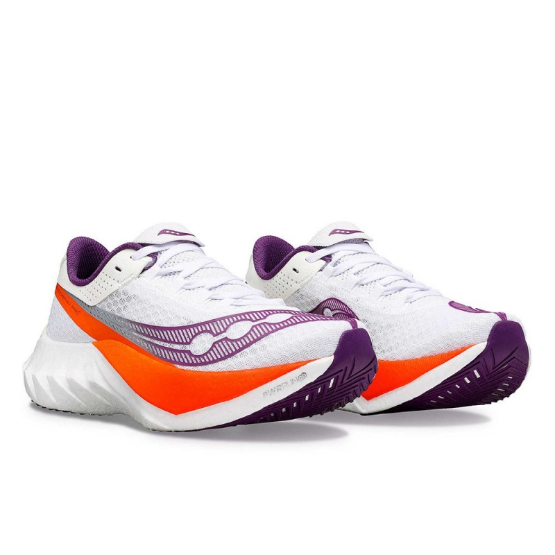 Saucony Endorphin Pro 4 White/Violet | 169475-XTQ