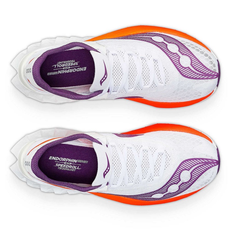 Saucony Endorphin Pro 4 White/Violet | 169475-XTQ