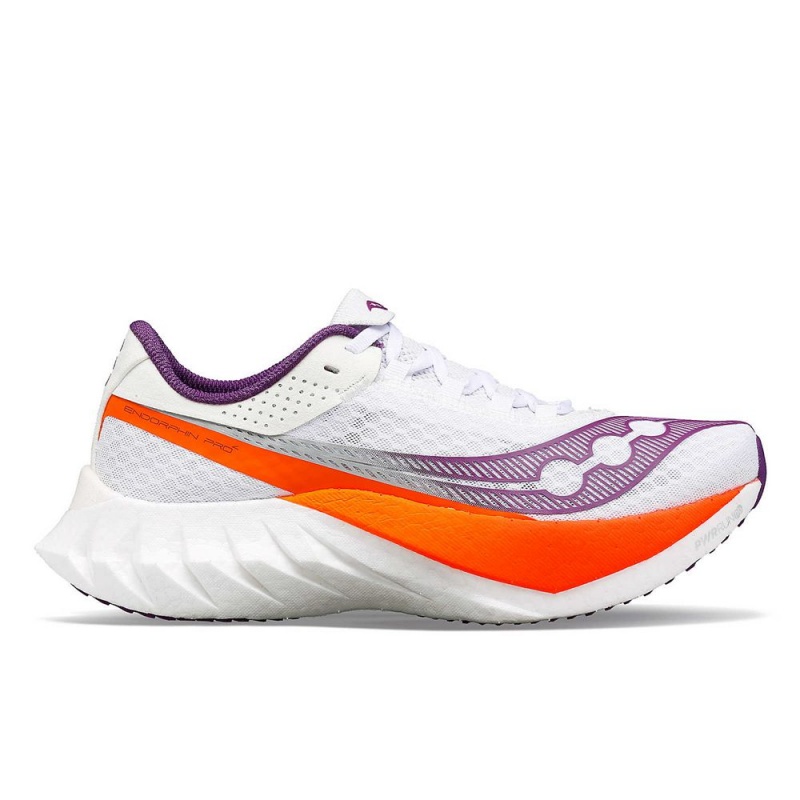 Saucony Endorphin Pro 4 White/Violet | 169475-XTQ